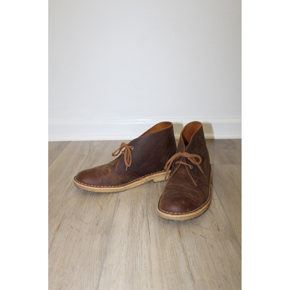Clarks Originals Women's Desert Boot Beeswax Brown Leather‎ Chukka 10M
